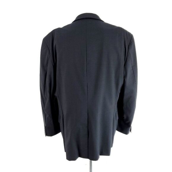 Tom James Bespoke 2 Button Blazer 46L Black Blue Black Check‎ - Picture 5 of 11